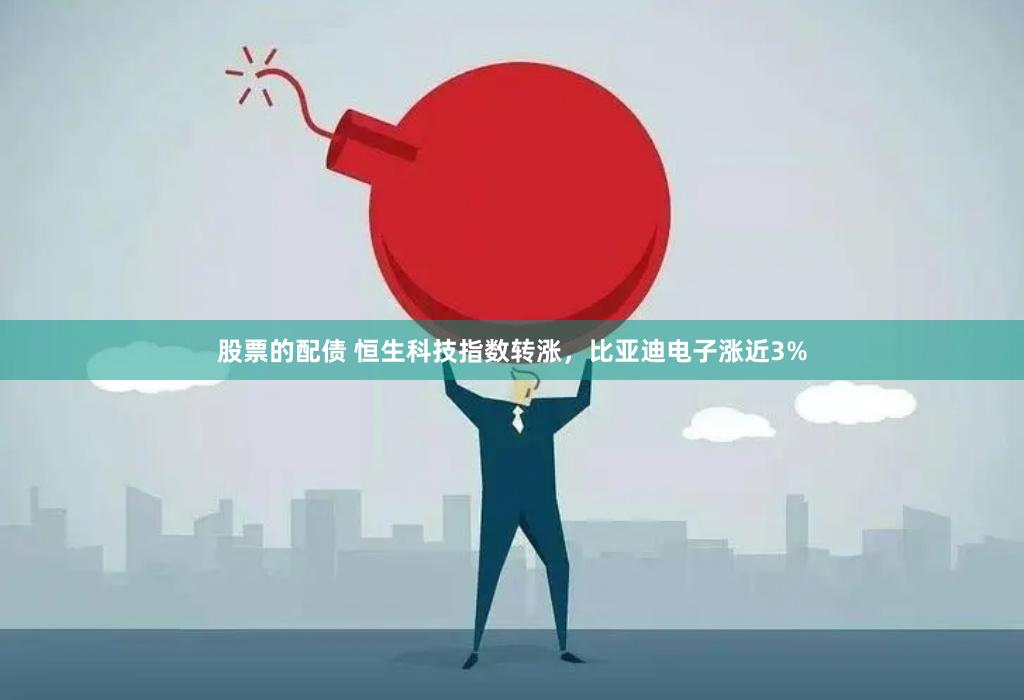 股票的配债 恒生科技指数转涨，比亚迪电子涨近3%