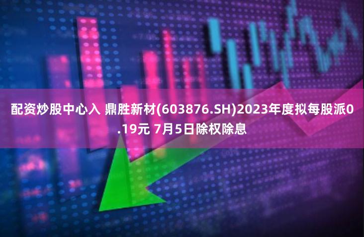 配资炒股中心入 鼎胜新材(603876.SH)2023年度拟每股派0.19元 7月5日除权除息