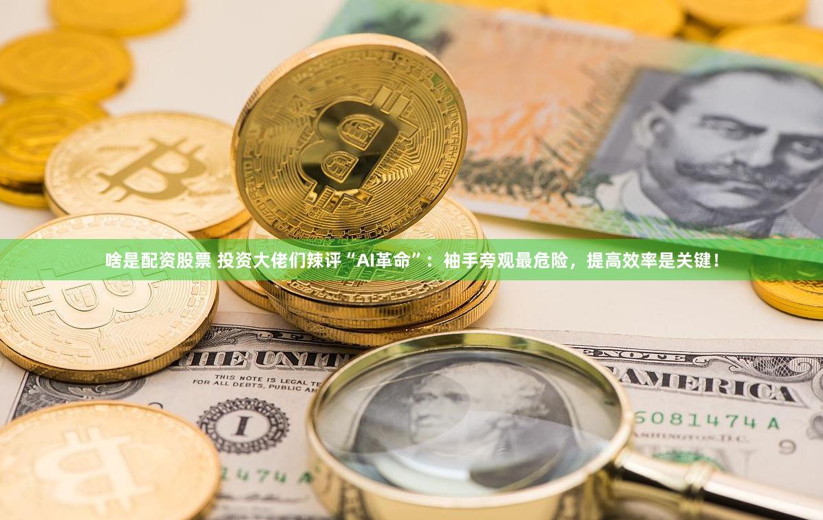 啥是配资股票 投资大佬们辣评“AI革命”：袖手旁观最危险，提高效率是关键！