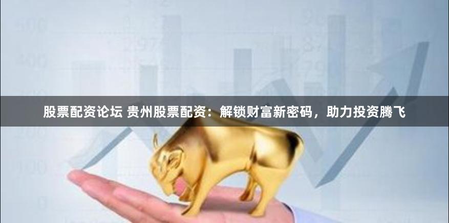 股票配资论坛 贵州股票配资：解锁财富新密码，助力投资腾飞